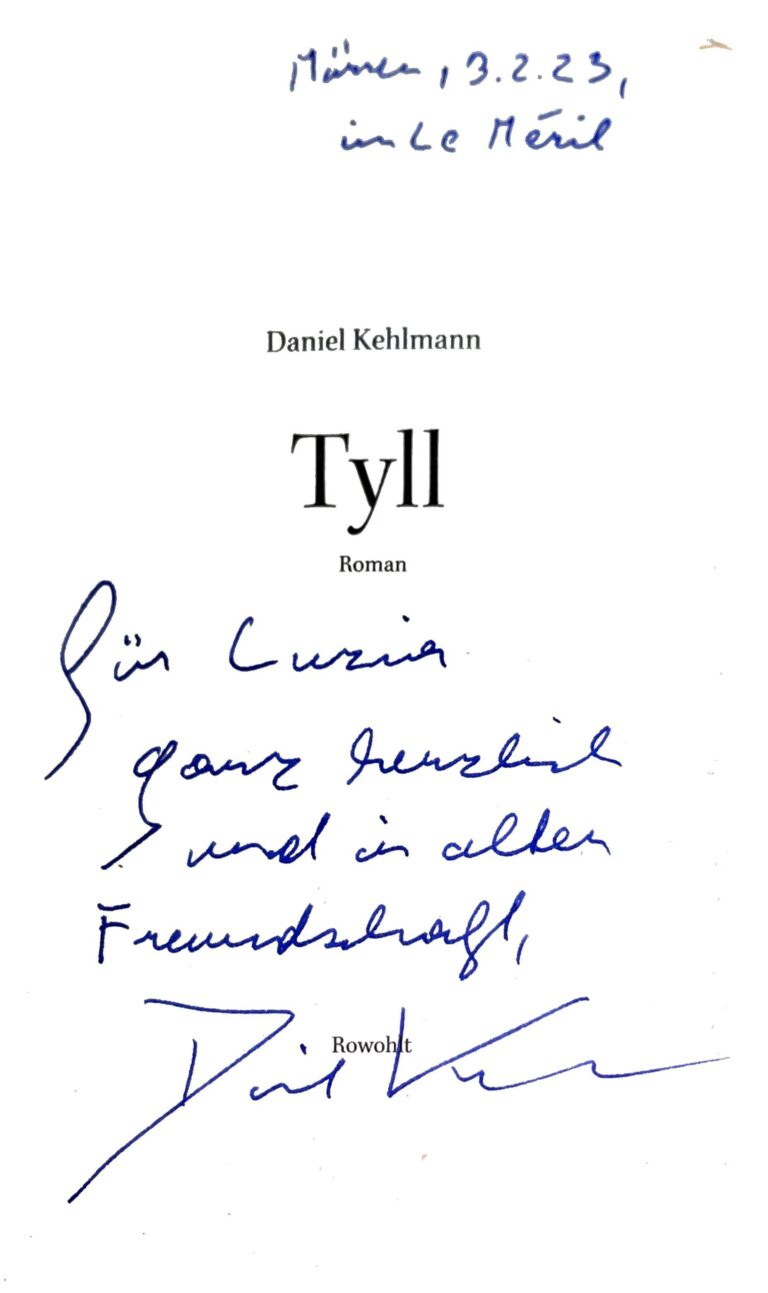 Widmung_Daniel Kehlmann